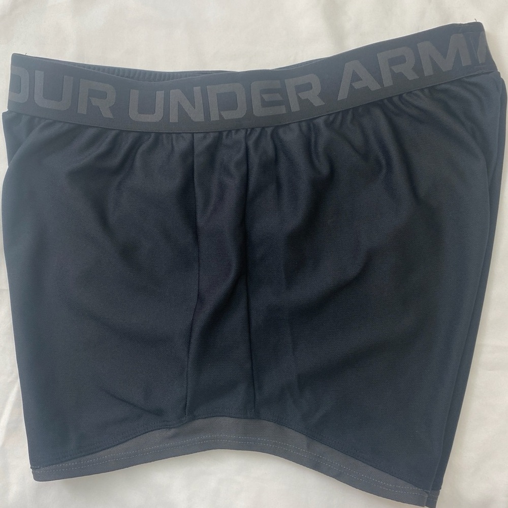 Under Armour Women's Dark Gray Athletic Shorts, Size S​ - Picture 3 of 5